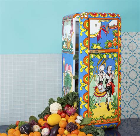 smeg x dolce gabbana|Dolce & Gabbana refrigerator.